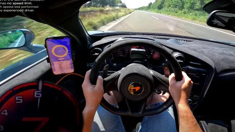 Imagini virale cu un McLaren 765LT care gonește cu peste 325 km/h pe Autobahn - VIDEO
