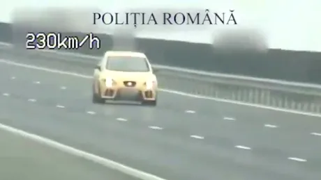 Recordul de viteză al începutului de an. LIVE din maşina Poliţiei [VIDEO]