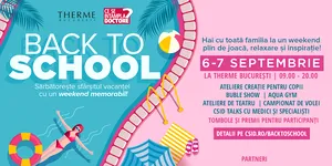 CSID.RO marchează 20 de ani printr-un eveniment dedicat familiilor: „Back to School” la Therme București