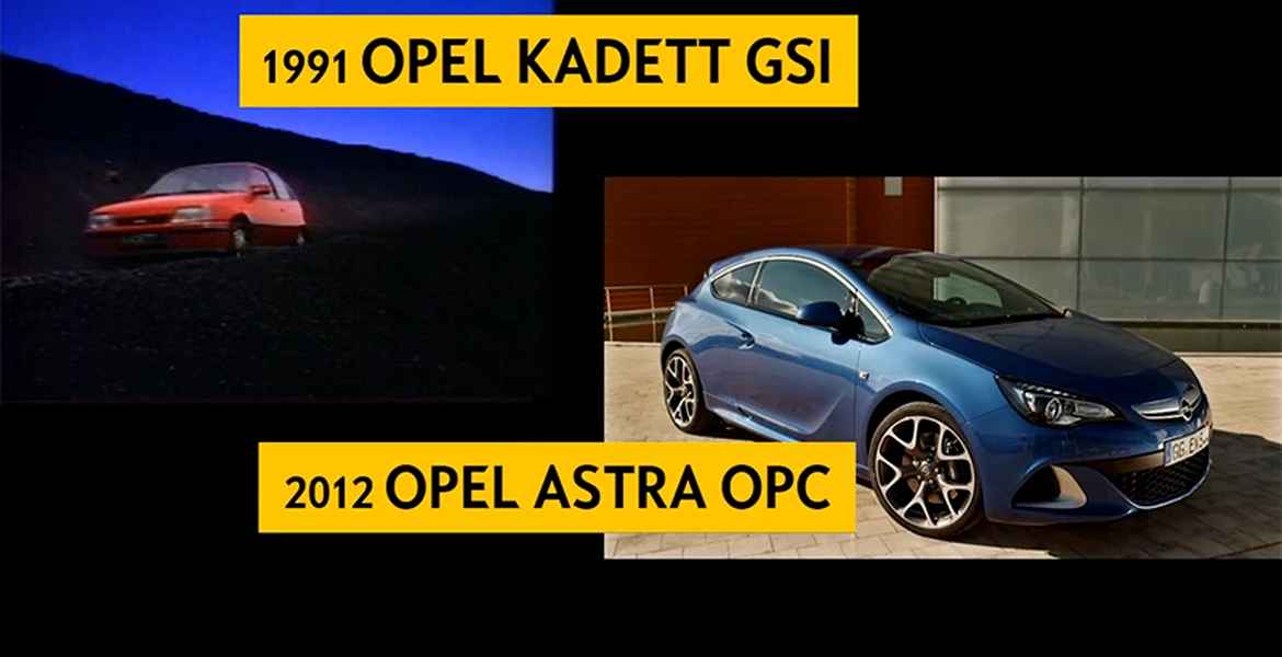 Trecut versus prezent: Opel Astra şi Opel Kadett
