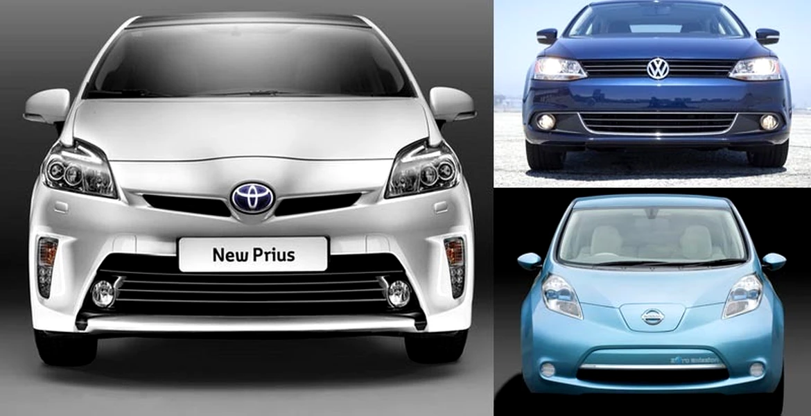 Cele mai vândute maşini eco din SUA în 2011: Prius, Leaf şi Jetta TDI domină topurile