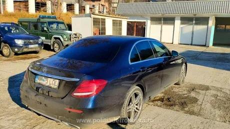 Un Mercedes-Benz furat din Marea Britanie, descoperit în Maramureș - FOTO