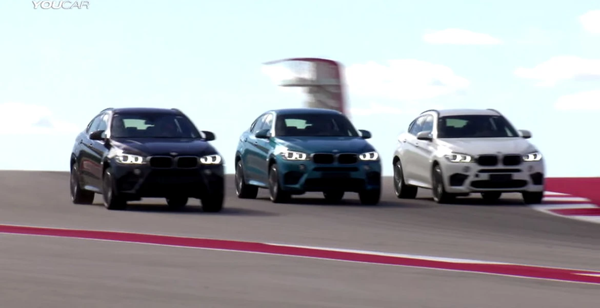 Impresionant: cum să zbori la sol cu trei BMW X6M. VIDEO