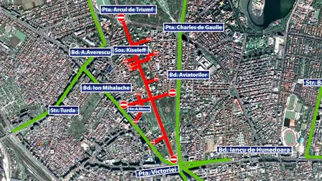 Azi 19 ianuarie e miting în Bucureşti - iată harta restricţiilor rutiere din Bucureşti