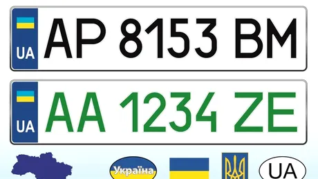 Ucraina va elimina literele Z și V de pe plăcuțele de înmatriculare. Sunt un simbol al agresiunii rusești