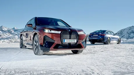 BMW iX şi BMW i4 au fost testate la mare altitudine, pe zăpadă şi gheaţă - VIDEO
