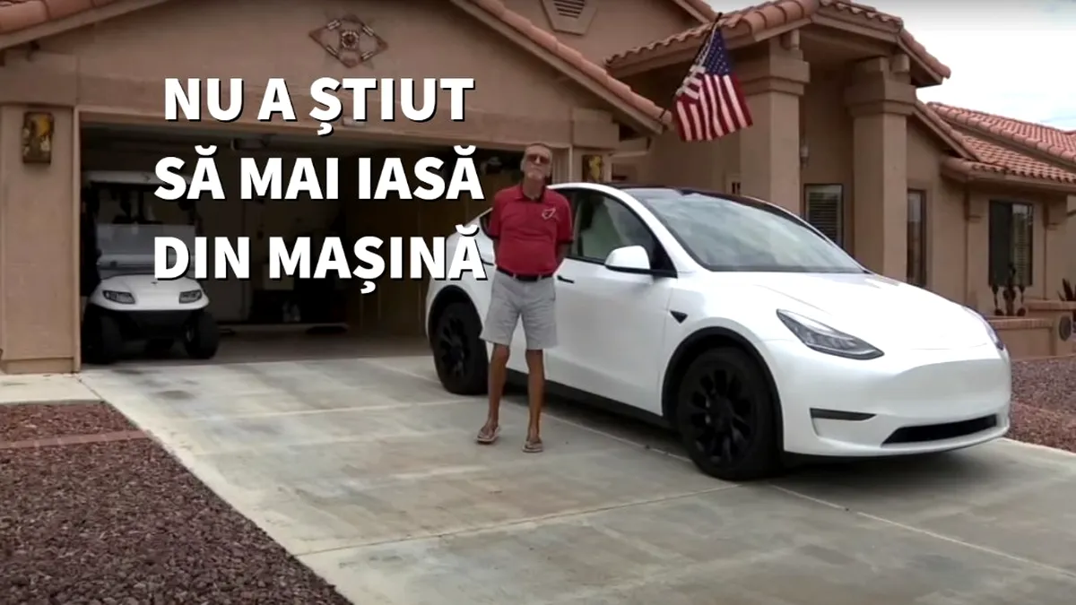 Șoferul unei Tesla a rămas blocat în mașină după ce a rămas fără baterie. Nu a știut să deschidă ușile manual - VIDEO