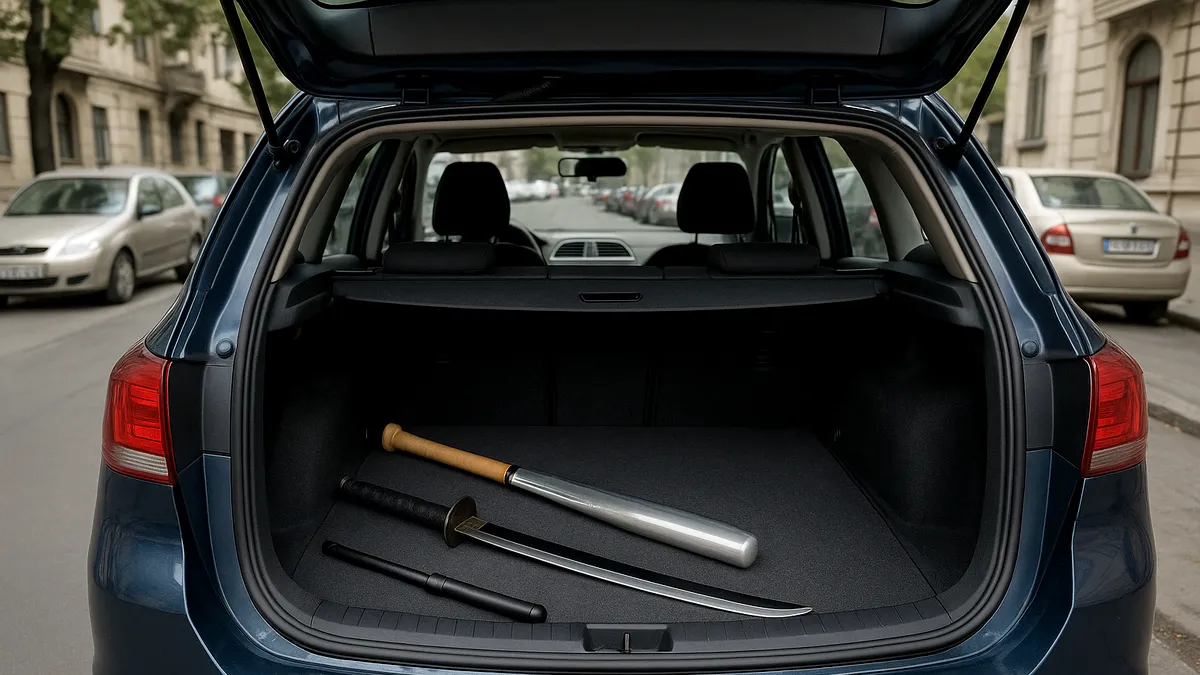 2025: Este legal să ai în mașină bâtă de baseball, baston sau sabie? Obiecte interzise șoferilor și recomandări