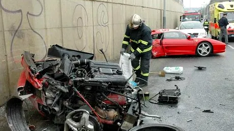 Accident: Ferrari vs Skoda
