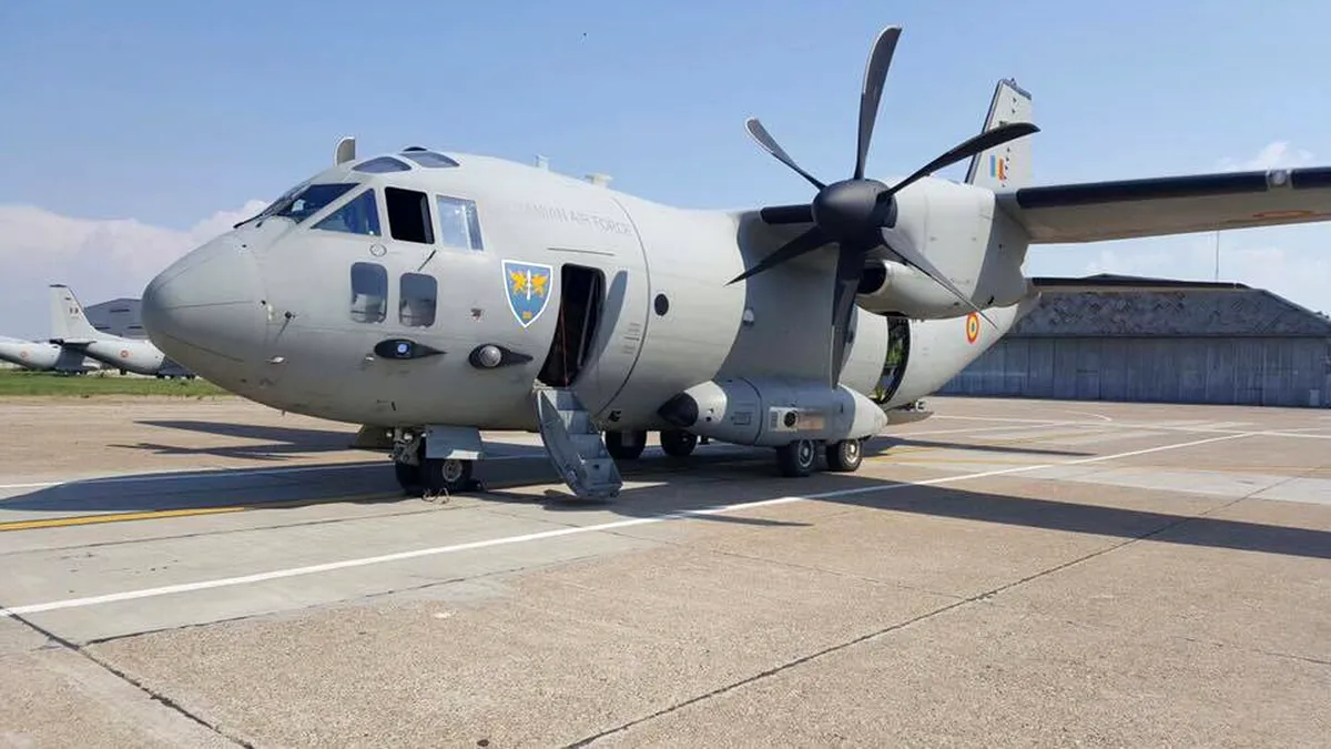 Imagini din aeronava C-27J Spartan a Forţelor Aeriene Române - FOTO-VIDEO