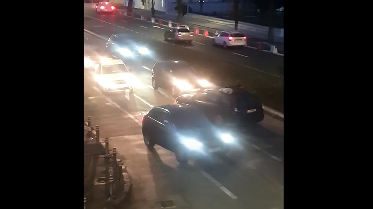 VIDEO. Un șofer a circulat pe contrasens, chiar în fața Inspectoratului de Poliție Constanța