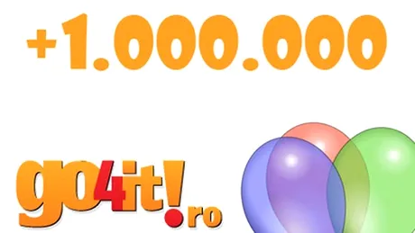 Go4it.ro, principala sursă de informaţie despre tehnologie şi gadgeturi, la cota 1.000.000!