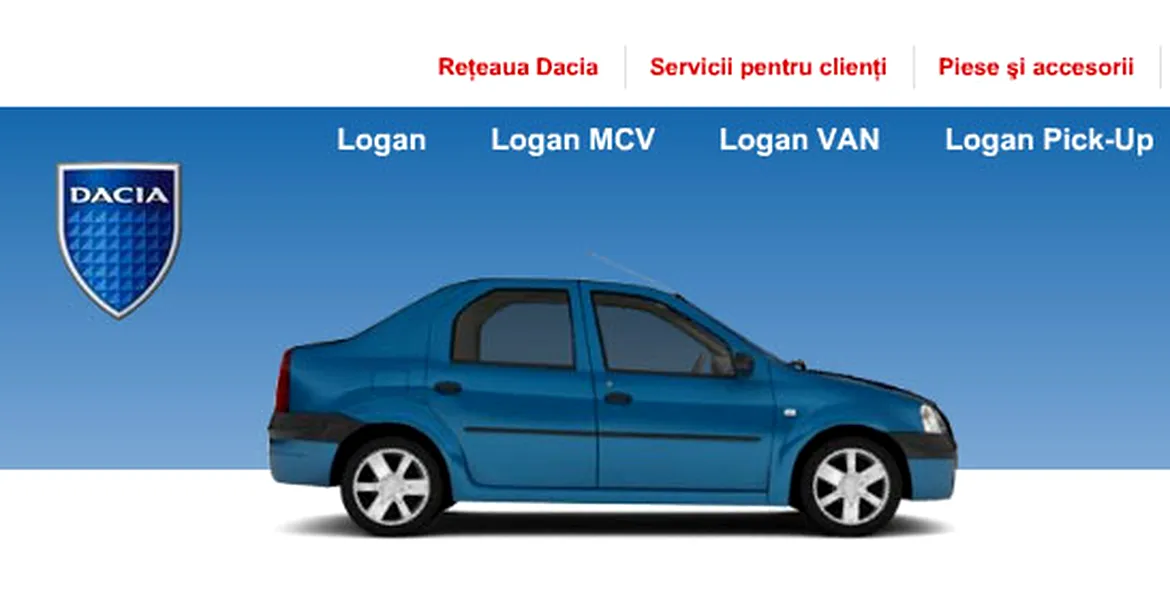 Dacia apreciată de internauţi