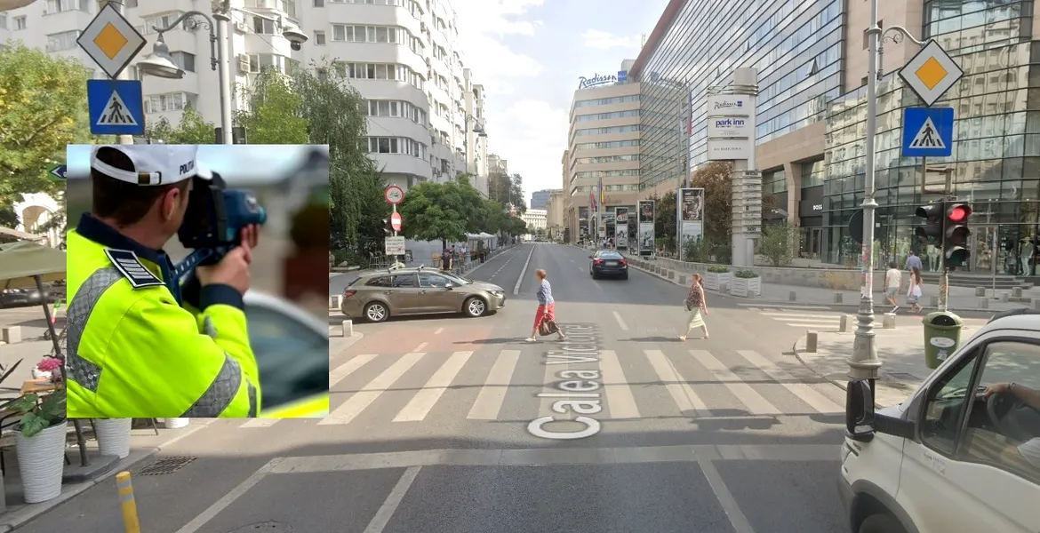 Limita de viteză, redusă la 30 km/h pe străzile adiacente Căii Victoriei. Ce măsuri a luat Poliția?