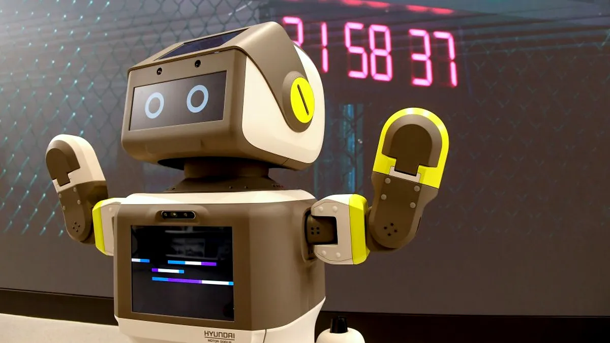 Hyundai a construit un robot simpatic care să interacționeze cu clienții
