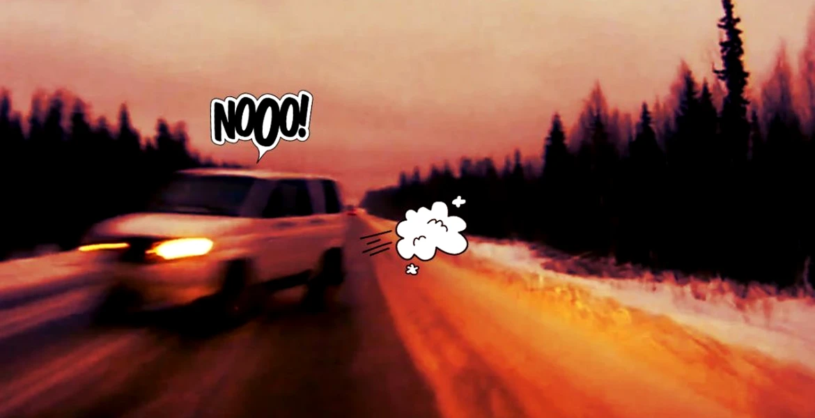 VIDEO: Ce rişti când conduci inadecvat pe zăpadă?