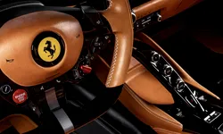 Carlex Design a modificat interiorul unui Ferrari. S-a folosit multă piele de antilopă și de bivol