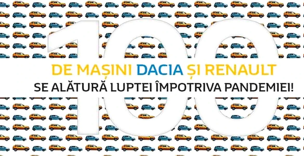 Dacia și Renault se alătură luptei împotriva coronavirusului