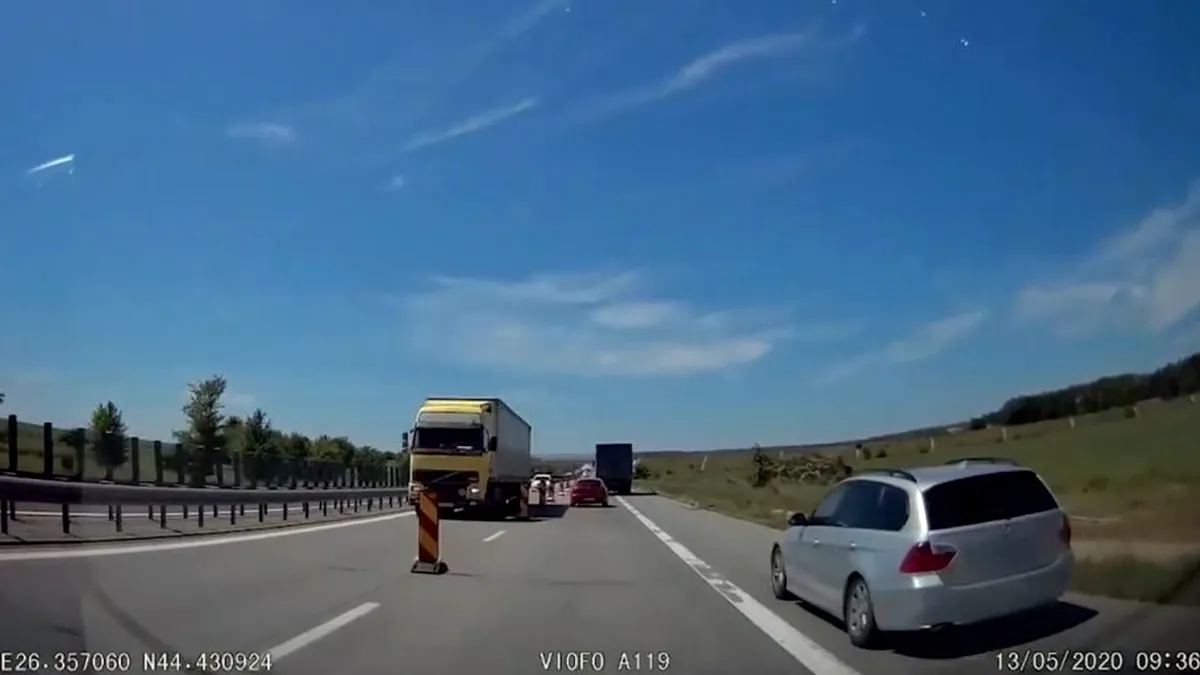 Un șofer grăbit furnizează „cea mai nouă fitză pe autostrada A2” - VIDEO