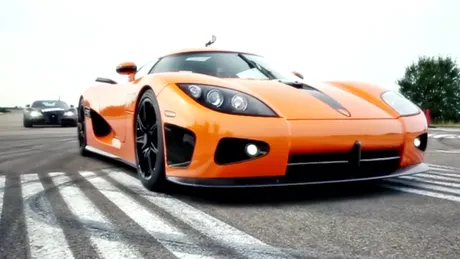 von Koenigsegg într-un Bugatti Veyron, întrecut de un Koenigsegg [VIDEO]