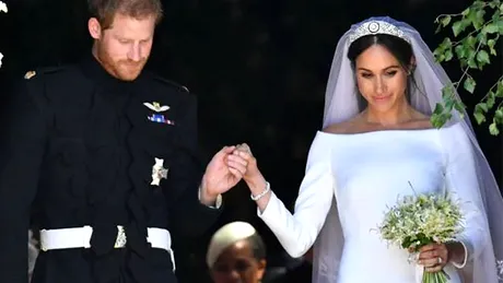 Cu ce maşină au plecat Meghan şi Prinţul Harry de la ceremonia religioasă - FOTO