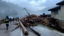 25 de localități din 9 județe afectate de ploi, viituri și vânt puternic