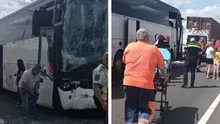 Plan Roșu pe Autostrada Soarelui. Un autocar cu 60 de pasageri s-a ciocnit cu un TIR