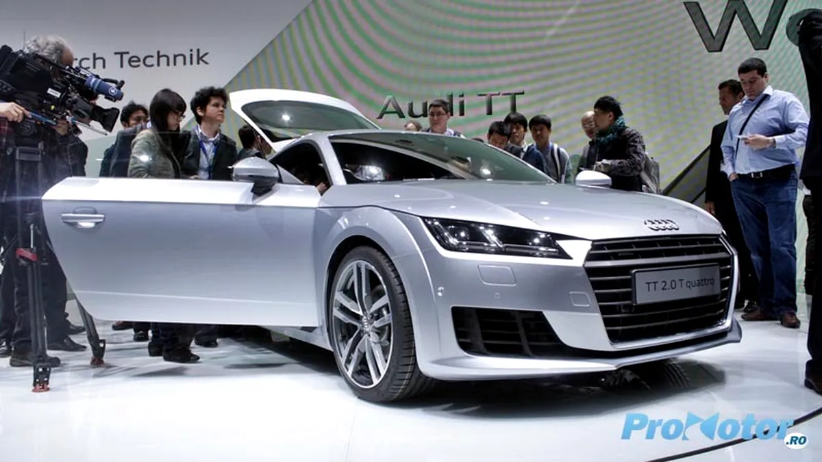 LIVE GENEVA 2014: Noul Audi TT arată atât de agresiv încât nu ai curajul să glumeşti pe seama lui
