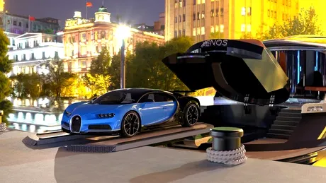 Acest iaht de lux se vinde la pachet cu un Bugatti Chiron. Prețul total este fabulos