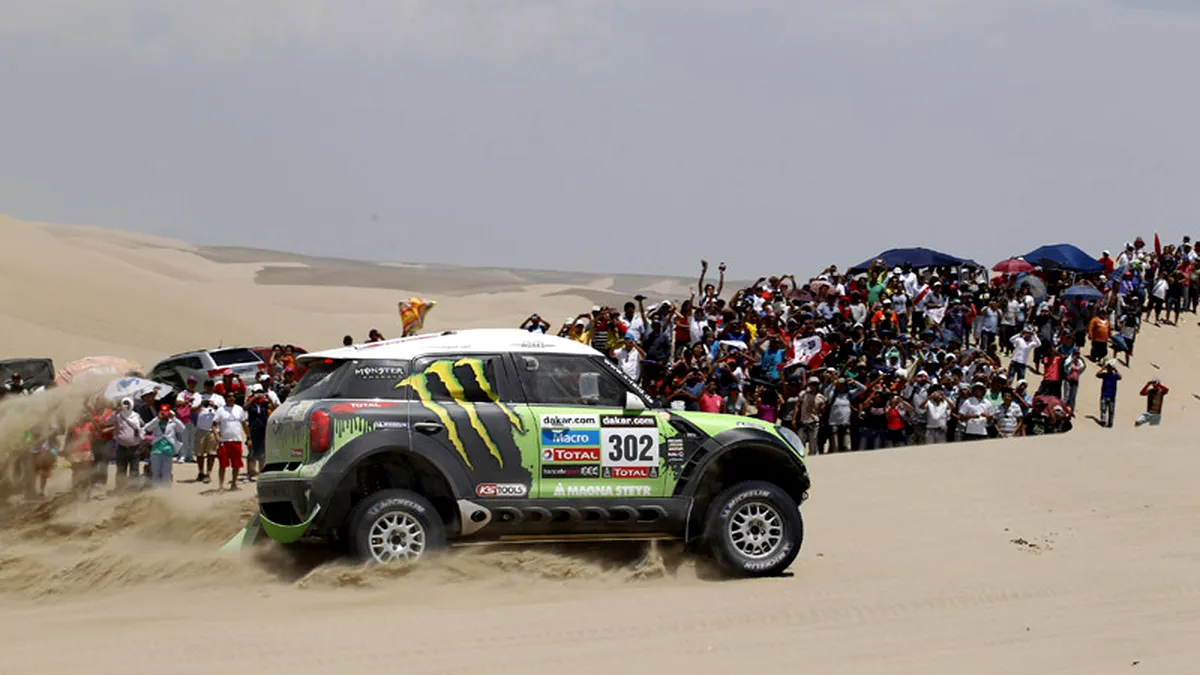 Stephane Peterhansel preia conducerea în Raliul Dakar, Dusterele termină în top 50