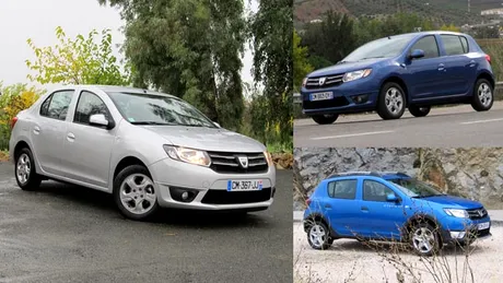 PRIMUL TEST cu noile Dacia Logan, Dacia Sandero şi Dacia Sandero Stepway