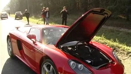 Porsche Carrera GT - accident grav