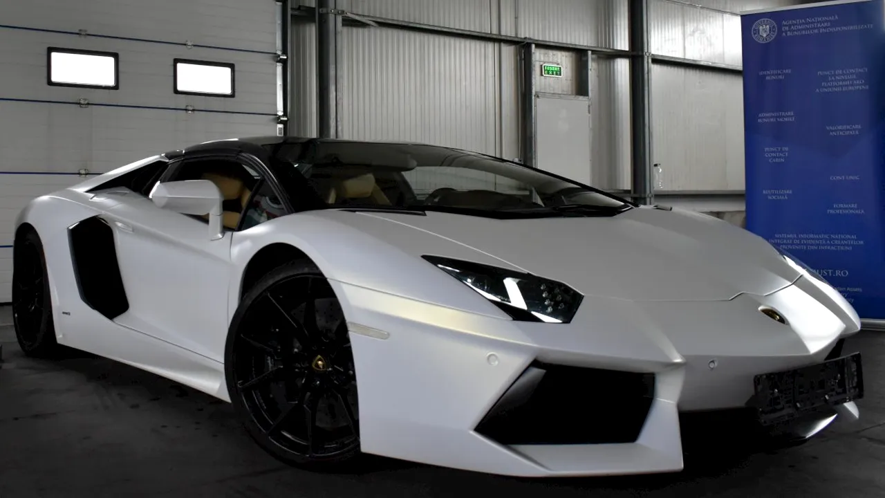 Lamborghini Aventador confiscat de la interlop 3 
