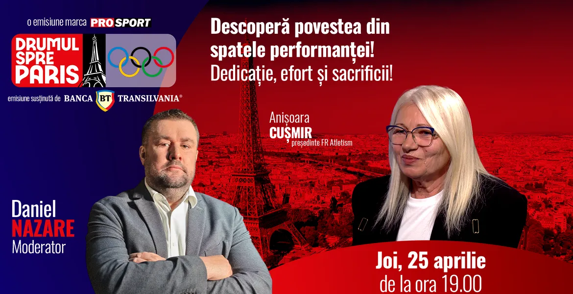 Anișoara Cușmir, campioană olimpică la săritura în lungime acum 4 decenii, vine la „Drumul spre Paris” la ProSport