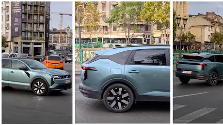 Striker „lovește” din nou. Noul model Dacia de clasă C, surprins în teste pe străzile din București