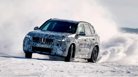 BMW testează viitorul model electric iX1 în condiții de iarnă. Când este planificat debutul?