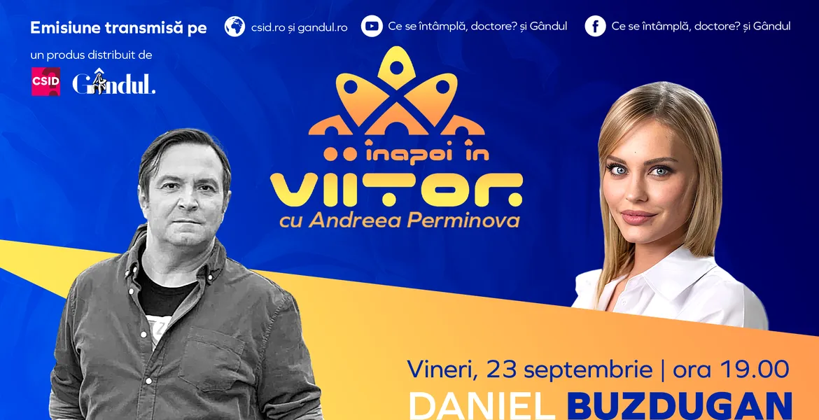 LANSARE: ,,Înapoi în viitor cu Andreea Perminova’’, în fiecare vineri de la 19:00 pe site-urile Gândul Media Network, YouTube și Facebook!