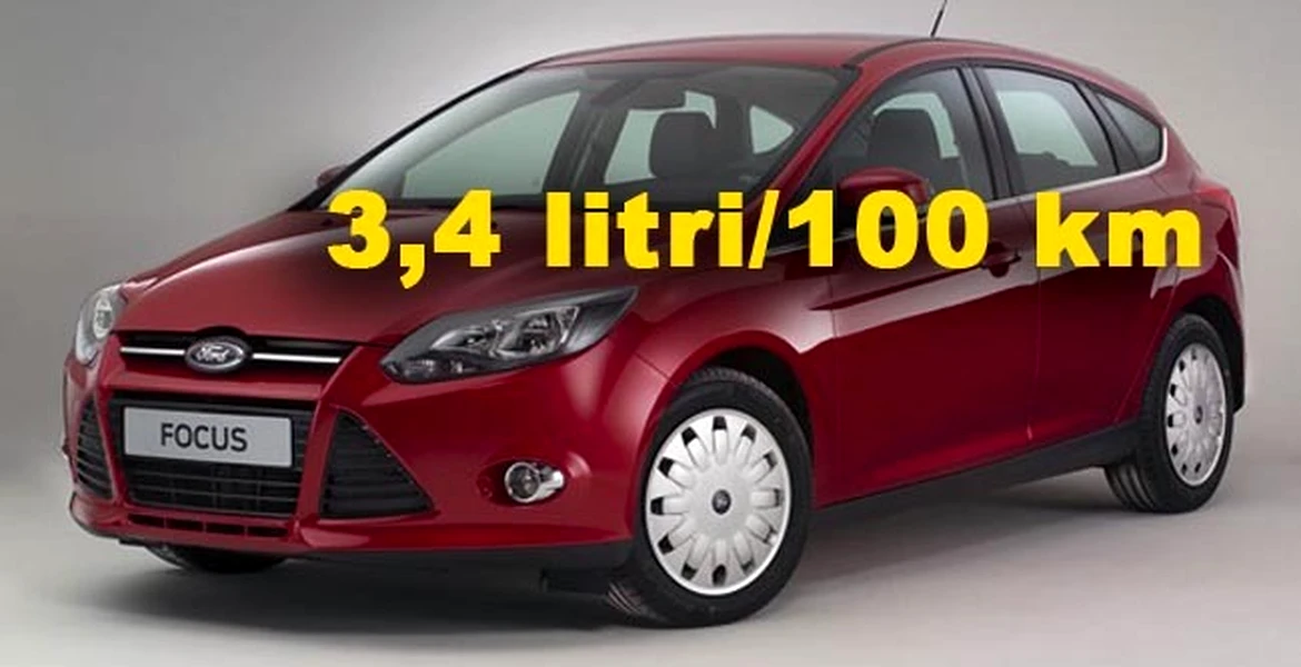 Versiune ecologică Ford Focus ECOnetic: 3,4 litri/100 km şi 89 g/km CO2