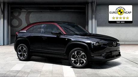 Mazda MX-30 e-Skyactiv R-EV a obținut punctaj maxim la testele Euro NCAP
