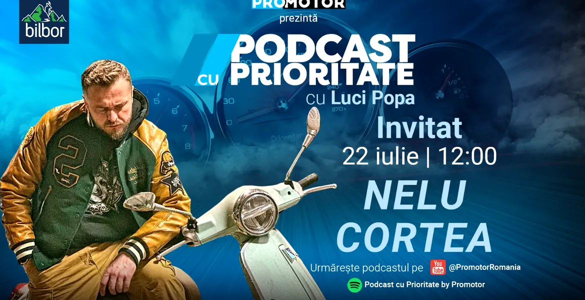 Nelu Cortea vine la „Podcast cu Prioritate” # 49. Emisiunea apare luni, 22 iulie