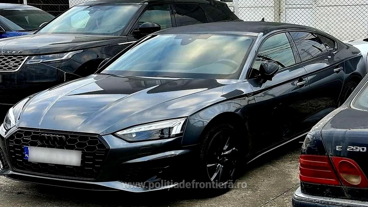 Video / Două mașini căutate de autorități, oprite la granița română. Valoarea totală depășește 230.000 de lei