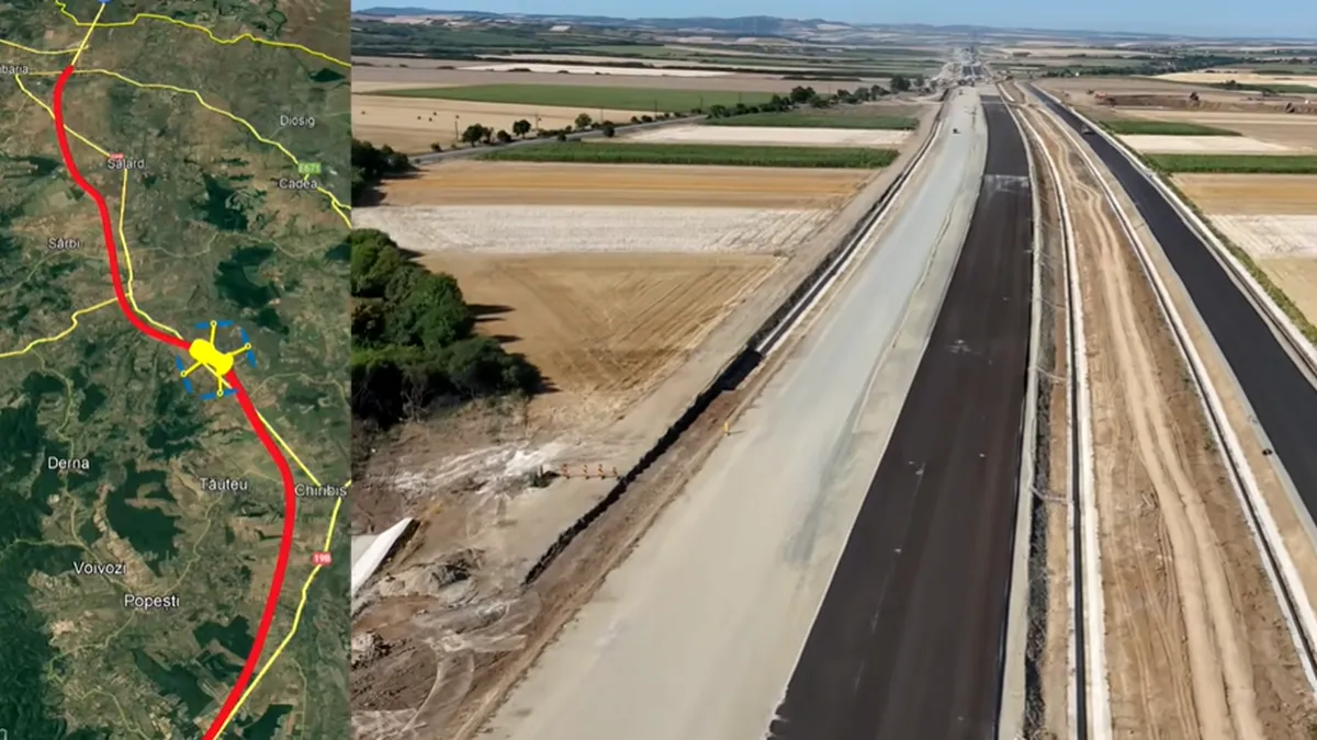 Video - O porțiune din Autostrada A3 Transilvania devine pistă pentru avioane. Investiție de 84,5 milioane de lei