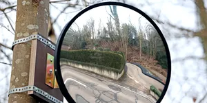 Când spiritele pot provoca accidente: o femeie din China ajustează oglinda de trafic din comunitatea sa pentru un feng shui mai bun