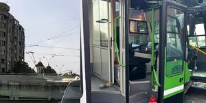 Două vehicule STB s-au ciocnit în București. Imagini șocante cu accidentul soldat cu 11 răniți – VIDEO