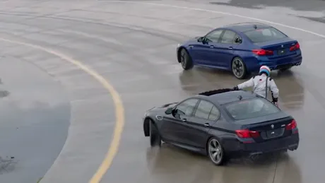 Drift de 8 ore cu noul BMW M5. Germanii au fost nevoiţi să-l alimenteze din mers - VIDEO