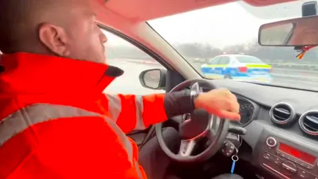 VIDEO. Un instructor scoate untul dintr-un Logan de Poliție. Cum sunt testate autospecialele Poliției Române?