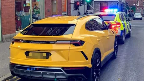 Se plimba cu Lamborghini Urus dar avea asigurare de VW Golf. Șoferul a avut o mare surpriză când a fost tras pe dreapta
