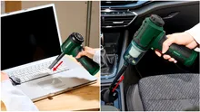 Gadget cu baterie util la birou și în mașină: mini suflantă Parkside la Lidl
