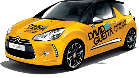 Citroen DS3 maşina oficială a concertului David Guetta