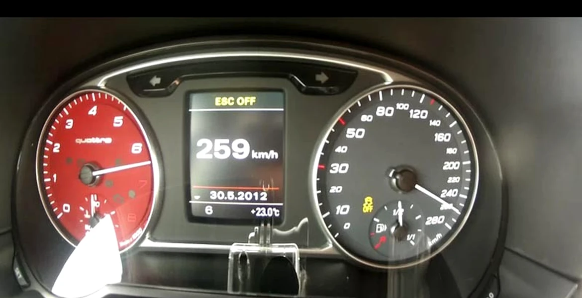 VIDEO: A atins viteza de 259 km/h cu micuţul Audi A1 Quattro!